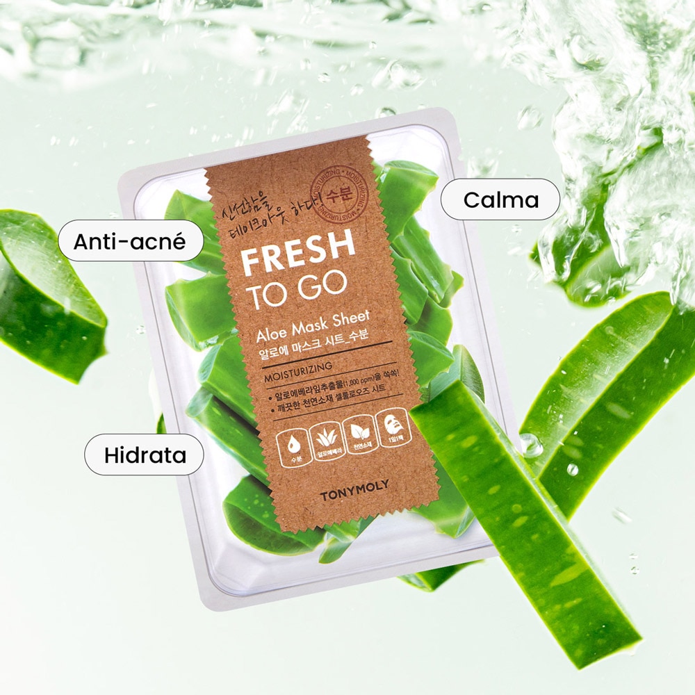 FRESH TO GO ALOE MASK SHEET (MASCARILLA FACIAL DE ALOE)